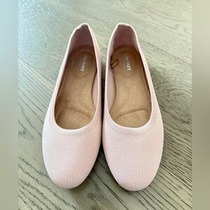 NWOT Old Navy Almond Toe Light Pink Ballet Flats 6.5